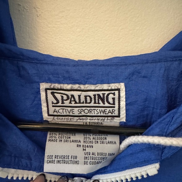 Vintage Spalding Active Sportswear Blue Jacket size Medium - Picture 2 of 4